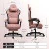 GTPLAYER Gaming Chair, Computer Office Chair with Pocket Spring Cushion, Linkage Armrests and Footrest - 3 of 4