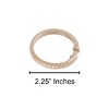 Home Mart Goods Beige 12 Piece Premium Plastic Shower Curtain Hooks Rings Round 2.25" Inches - 3 of 3