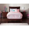 AFI Furnishings Metro Twin Traditional Bed with Open Footboard and Turbo Charger in Walnut - 4 of 4