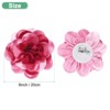 Unique Bargains Alloy Satin Fabric Big Rose Flower Dainty Brooches & Pins 1 Pc - 3 of 4