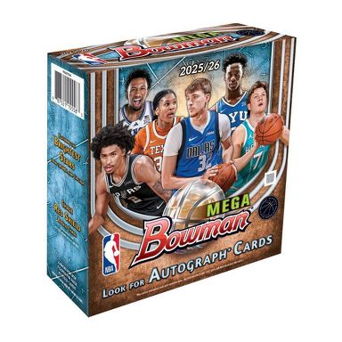 2025-26 Topps NBA Bowman Basketball Trading Card Mega Box