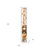HomeRoots 72" Brown Orange And White Solid Wood Happy Fall Scarecrow Porch Sign - 3 of 4