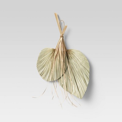 (Set of 2) Wall Palm Arrangement Green - Threshold™