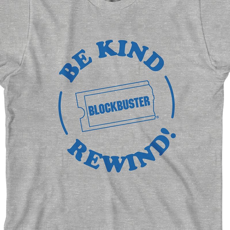 Blockbuster Be Kind, Rewind Junior's Gray Short Sleeve Tee Shirt, 2 of 4