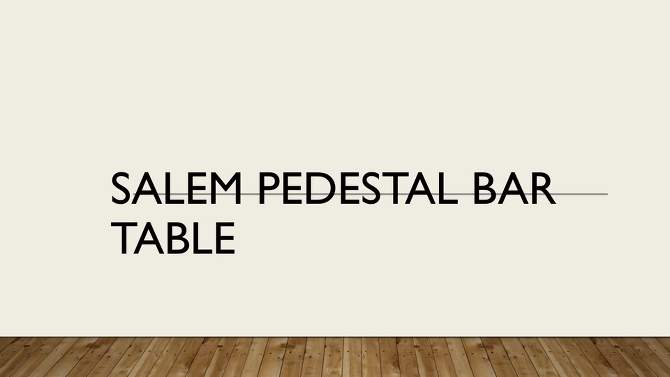 36" Salem Round Pedestal Bar Table - Carolina Chair & Table, 2 of 5, play video