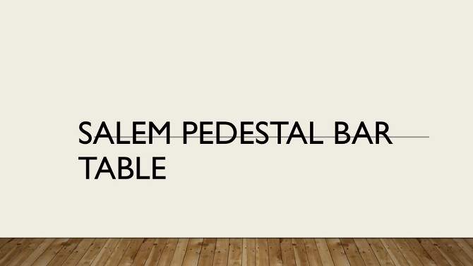 36" Salem Round Pedestal Bar Table - Carolina Chair & Table, 2 of 4, play video