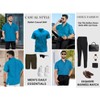 LA LEELA Mens Short Sleeve Button Down Solid Casual Camp Business Vacation Beach Collared Shirt for Men Summer Work Shirts with Pocket - 3 of 4