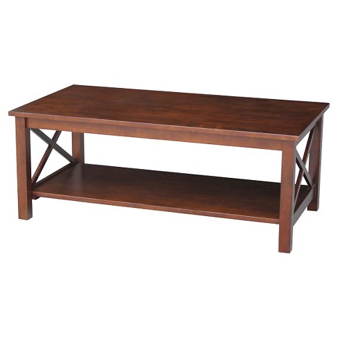 Hampton Coffee Table Espresso - International Concepts : Target