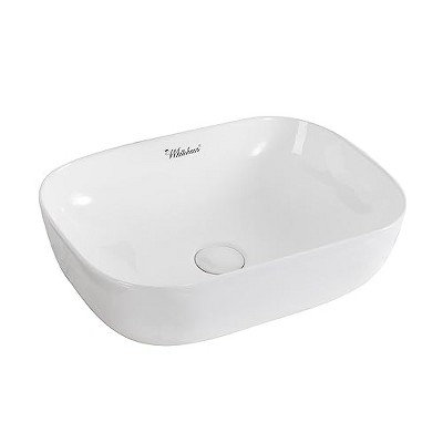 ALFI Isabella Plus Collection Rectangular Above Mount Basin with Center Drain