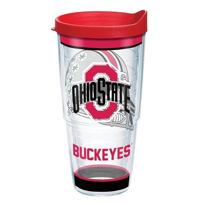 Ohio State Buckeyes 16oz. Colorblock Stainless Steel Curved Tumbler