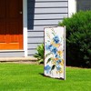 HomeRoots 10" Blue White And Yellow Solid Wood Wildflowers Garden Stake - 2 of 4