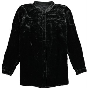 Eileen Fisher Womens Mandarin Collar Button Down Blouse - 1 of 2