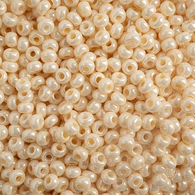 John Bead Czech Glass Seed Beads 8/0 (500g) Eggshell