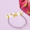 Ross-Simons White Agate "Good Fortune" Bracelet in 18kt Gold Over Sterling - 4 of 4