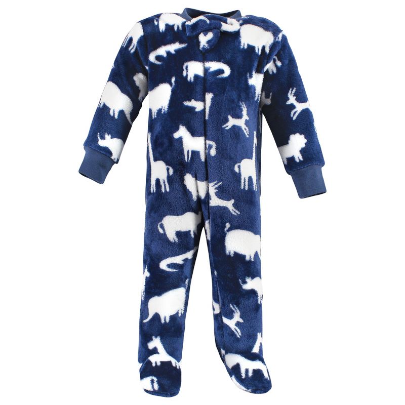 Hudson Baby Infant Boy Plush Sleep and Play, Safari Silhouette, 3 of 5