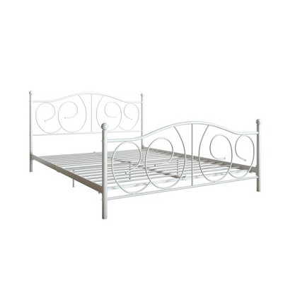 target black metal bed