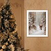 SEVOBAL Wall Art Santa Winter Stroll Christmas Holiday Framed Decor for Living Room Seasonal Display, White, 14"*1"*18" - 3 of 4