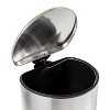 Honey-Can-Do 40L Semi Round Stainless Steel Step Trash Can - 4 of 4
