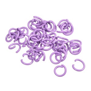 Unique Bargains Carbon Steel DIY Crafts Jewelry Making Open Connector Jump Rings 100 Pcs - 1 of 4