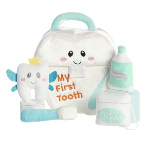 ebba Small My First Tooth Baby Talk Engaging Baby Stuffed Animal Multicolor 7" - 1 of 4