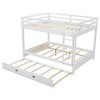 TIRAMISUBEST Queen Over Queen Size Bunk Bed with Ladder and Twin XL Size Trundle, Wood Bunk Bedframe with Slats Support - 4 of 4