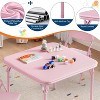 Folding Kids Table and Chairs Set, Children Activity Table and Chairs Set for Dining Room,Daycare,Classrooms - 3 of 4