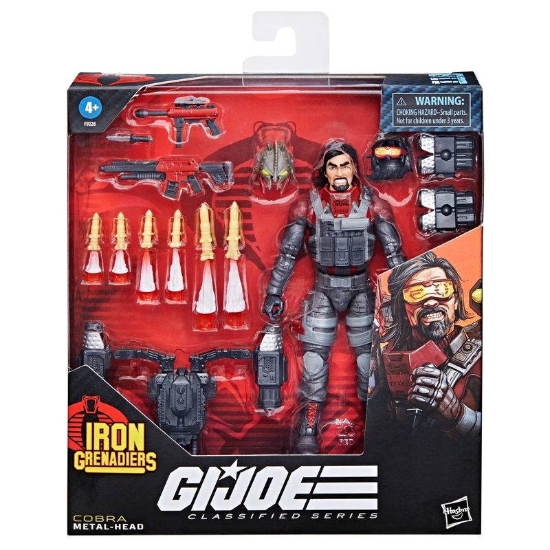 G.I. Joe Iron Grenadier Metal-Head Classified Series Action Figure, 3 of 14