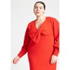 ELOQUII Women's Plus Size Bow Sweater Mini Dress - 4 of 4