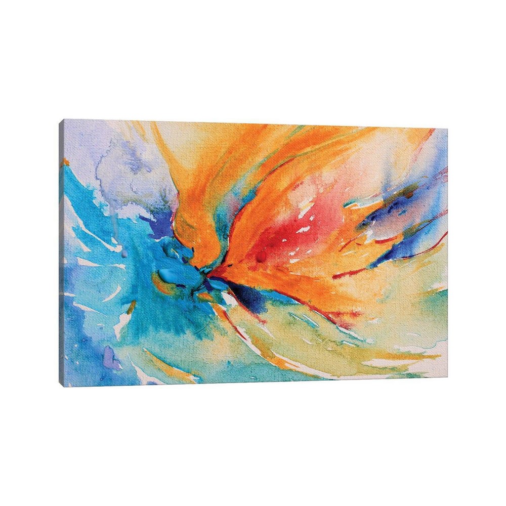 Photos - Other Decoration 12" x 18" x 1.5" Happiness by Radiana Christova Unframed Wall Canvas - iCanvas: Modern Abstract Art for Home Decor