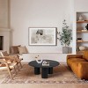 Tanpinhause 48''W Round Top Table With Pedestal Base Solid Wood Coffee Table - 2 of 4
