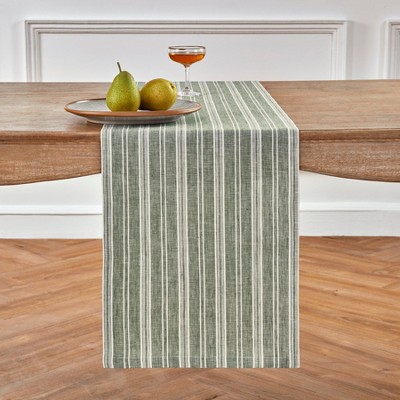 Solino Home Striped Linen Table Runner | Chelsea Stripe