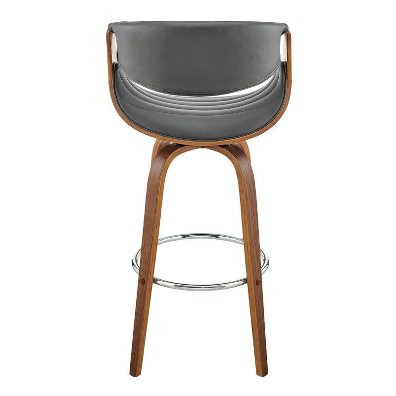 30" Arya Swivel Counter Height Barstool with Faux Leather - Armen Living, 6 of 10