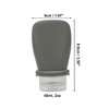 Unique Bargains Squeezable Silicone Pump Bottle for Travel Camping Outdoors 1 Pc - 4 of 4