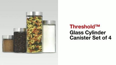 Tiered Canister Apothecary Glass Clear - Threshold™ : Target