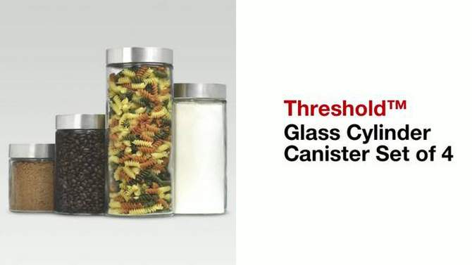 Glass Cylinder Canister Set of 4 - Threshold&#8482;, 2 of 8, play video