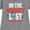 Girls' - SpongeBob SquarePants - Plankton Naughty List Graphic Short Sleeve Fleece Dress - 2 of 4