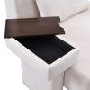 CAVINAS Modern Oversized Accent Chair Armchair with Storage space under the armrest,Wide Lounge Chair Leisure for Living Room&Bedroom - 3 of 4