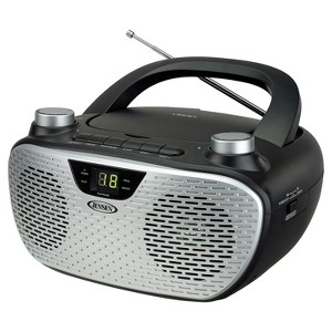 JENSEN® CD-485 1-Watt Portable Stereo CD Player with AM/FM Radio (Black) - 1 of 4