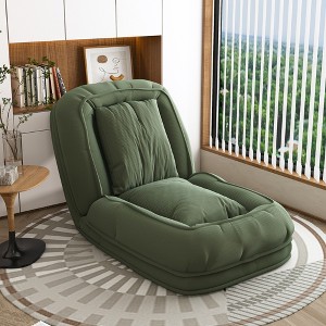 Jump Into Fun Upholstered Human Dog Bed, Foldable Sofa Bed For Adults & Pets With 5 Adjustable Positions 2 Pillows For Bedroom & Living Room - 1 of 4