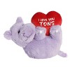Aurora Medium I Love You Tons Valentine Heartwarming Stuffed Animal Hippo 11" - 2 of 4