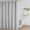 VYNXARIA 72*72"shower curtain with fine woven details,Gray - 2 of 4
