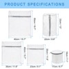 Unique Bargains Mesh Travel Durable Laundry Bags with Zipper for Delicate Clothing 5 Pcs - 2 of 4