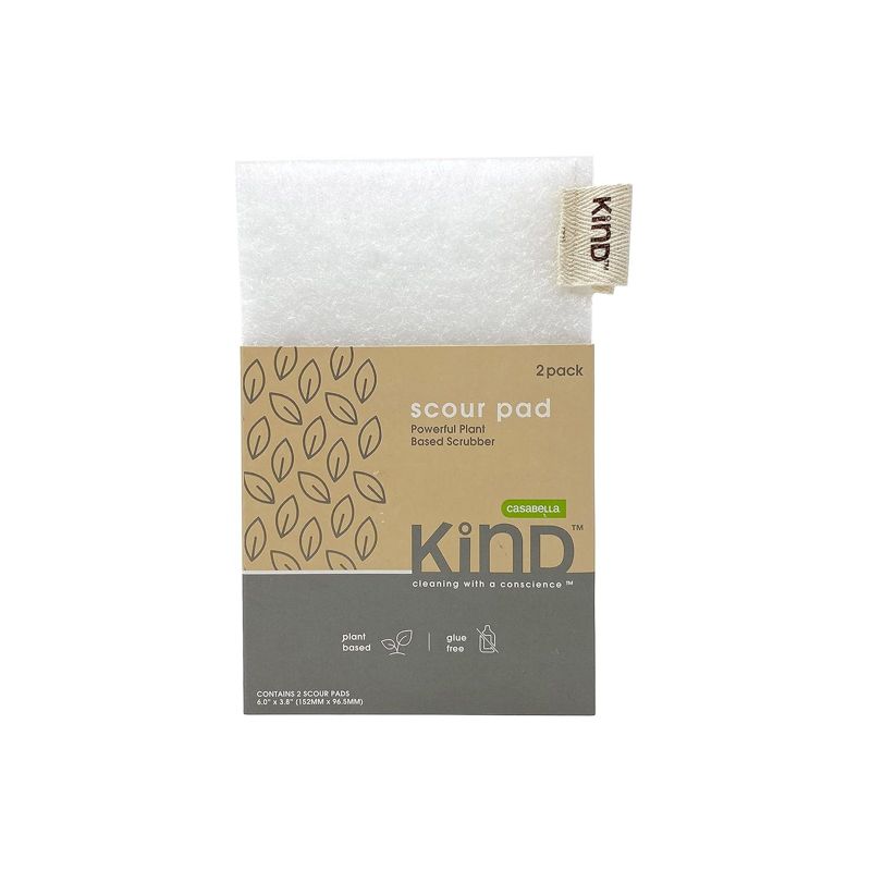 Casabella Kind Plant Based Scour Pad - Case of 12/2 ct, 2 of 6