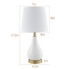 Maxax White/Blue Ceramic Table Lamp - 3 of 4