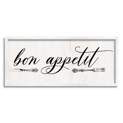 Stupell Industries Bon Appetit Vintage Cutlery Framed Giclee
