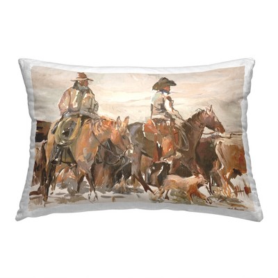 Stupell Industries Rustic Cowboys Scenery, 14 x 20