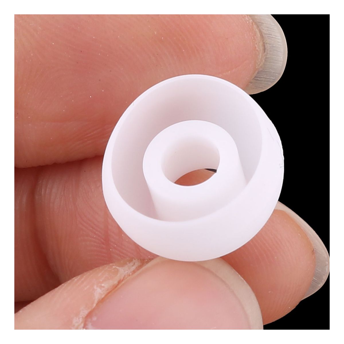 Unique Bargains Silicone Soft Durable Comfortable Earbud Tips White 50 Pcs - thumbnail 2