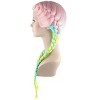Womens Boxer Long Braid Wigs Colorful Hairpiece w/ Wig Cap for Cosplay Theme Party - 3 of 4