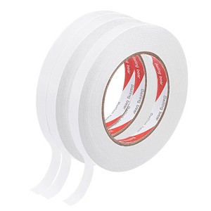 Unique Bargains Cotton Paper Double-Sided Adhesive Tape for DIY Arts Crafts 3 Rolls - 1 of 3
