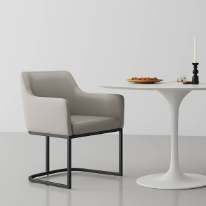 Serena Modern Leatherette Upholstered Dining Armchair - Manhattan Comfort - 1 of 4